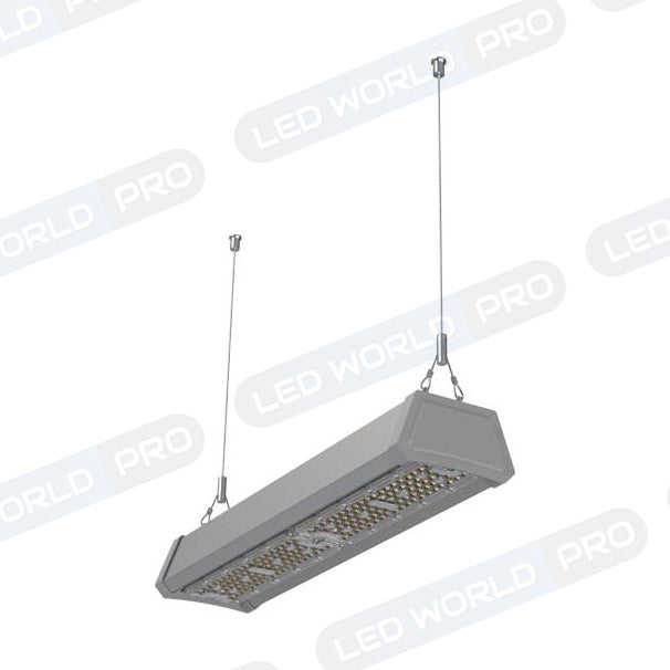 Lampe industrielle linéaire - Série LINEAR ULTRA - 150 Watts - 21000 Lumens - 140 Lumens/watt - Angle 90°  - Dimmable - IP44 -  730 x 129 x 70 mm - 5000K