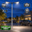 Pack lampadaire filaire complet double tête 3/4/5/6 mètres au choix : 2x Lampadaires LED filaires Série FLEX V4 + Mât STANDARD V4 EVO - Entraxe des trous 200mm - Noir ou Gris + Adaptateur en ligne ou perpendiculaire 80/60mm