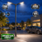 Pack lampadaire filaire complet double tête 3/4/5/6 mètres au choix : 2x Lampadaires LED filaires Série FLEX V4 + Mât STANDARD V4 EVO - Entraxe des trous 200mm - Noir ou Gris + Adaptateur en ligne ou perpendiculaire 80/60mm