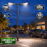 Pack lampadaire filaire complet double tête 3/4/5/6 mètres au choix : 2x Lampadaires LED filaires Série FLEX V4 + Mât STANDARD V4 EVO - Entraxe des trous 200mm - Noir ou Gris + Adaptateur en ligne ou perpendiculaire 80/60mm