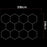 Lampe Hexagonale LED Filaire - Série HEXAGON - 368 Watts - 47 840 Lumens - 130 Lumens/Watt - Angle 150° - IP20 - 336 x 238 cm - 6500k - Avec accessoires
