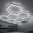 Lampe Hexagonale LED Filaire - Série HEXAGON - 280 Watts - 36 400 Lumens - 130 Lumens/Watt - Angle 150° - IP20 - 252 x 238 cm - 6500k - Avec accessoires