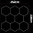 Lampe Hexagonale LED Filaire - Série HEXAGON - 280 Watts - 36 400 Lumens - 130 Lumens/Watt - Angle 150° - IP20 - 252 x 238 cm - 6500k - Avec accessoires