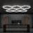 Lampe Hexagonale LED Filaire - Série HEXAGON - 280 Watts - 36 400 Lumens - 130 Lumens/Watt - Angle 150° - IP20 - 252 x 238 cm - 6500k - Avec accessoires
