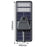 Lampe de rue solaire - Série STARSHIP ELITE - 12 800 Lumens - Angle 150x70° - IP65 - 139 x 45 x 9 cm - 3000k/4000k/6000k au choix - Structure ALUMINIUM - Tube d'insertion 76mm - Régulateur MPPT - Détecteur de mouvement - Télécommande - Garantie 3 ans