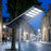 Lampe de rue solaire - Série HORIZON - 19 200 Lumens - 120 Watts - Couleur 6500K - Angle 150x70° - IP65 - Structure Aluminium - 1719 x 497 x 115 mm - Tube d'insertion 76mm - Régulateur MPPT - Garantie 3 ans