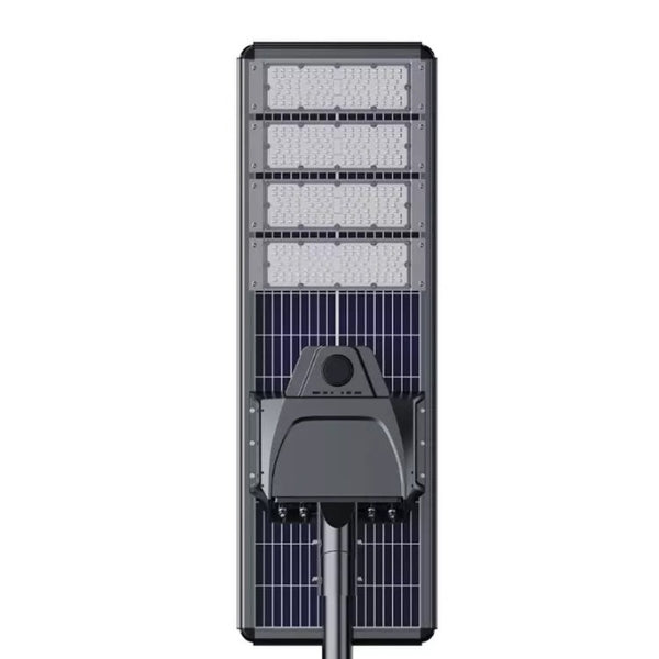 Lampe de rue solaire - Série STARSHIP ELITE - 24 000 Lumens - Angle 150x70° - IP65 - 179 x 45 x 9 cm - 3000k/4000k/6000k au choix - Structure ALUMINIUM - Tube d'insertion 76mm - Régulateur MPPT - Détecteur de mouvement - Télécommande - Garantie 3 ans