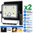 Pack de 2x Projecteurs LED solaires - Série SECURITY V5 - CCT - 200 Watts - 1500 Lumens - IP65 - Angle 120° - 13 x 12 x 4 cm - Panneau solaire MONOCRISTALLIN - Mode de détection sans veille 0-100% - Télécommande Multifonctions
