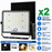 Pack de 2x Projecteurs LED solaires - Série SECURITY V5 - CCT - 700 Watts - 5600 Lumens - IP65 - Angle 120° - 33 x 27 x 8 cm - Panneau solaire MONOCRISTALLIN - Mode de détection sans veille 0-100% - Télécommande Multifonctions