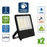 Pack de 2x Projecteurs LED filaires - Série CITY PLUS V4 - Puissance ajustable 25 / 37 / 50 Watts - CCT - 180 Lumens/Watt - 120° - IP66 - 30 x 25 x 22 cm - Protection à l'impact IK08 - Transformateur LIFUD - Garantie 5 ans