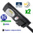 Pack de 2x Lampes de rue solaires - Série CYCLOPE - Rendu lumineux 80 Watts - Angle éclairage 180 ° - IP65 - 25 x 14 x 4 cm - Avec capteur crépusculaire – Support mural intégré – Couleur 6000K