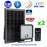 Pack de 2x Projecteurs LED solaires CCT (Couleur Changeante en Température) - Série SECURITY V1 - Rendu lumineux 150 Watts - 1500 lumens - Angle 120° x 60° - Lampe 14 x 15 x 3 cm - Panneau solaire monocristallin - Détecteur Infrarouge