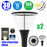 Pack de 2x Lampes de jardin / Parking - Filaire - Série OVALI GARDEN - 30 Watts - 4500 Lumens - 150 Lumens/Watt - Angle 100° - IP66 - IK08 - 57 x 45 cm - 4000K  - Tube d’insertion 60mm - Garantie 5 ans