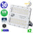 Pack de 2x Projecteurs LED filaires - Série ELITE - 50 Watts - 6000 Lumens - 120 Lumens / Watt -  Angle 140x70° - IP67 - Protection à l'impact IK08 - 20 x 16 x 4 cm - Couleur 4500k
