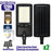 Pack de 2x Lampes de rue LED solaires - Série VIEW V2 EVO - 1200 Watts - 3600 Lumens - 3000k - Angle 140*70° - IP65 - 64 x 26 x 7 cm - Panneau Monocristallin - Batterie 20Ah - Détecteur de mouvement - Télécommande - Tube d'insertion 45mm