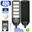 Pack de 2x Solaires - Luminaire LED pour Candélabre / Lampe de rue et parking - Série VIEW V2 - 400 Watts - 2700 Lumens - Angle 140*70° - Lampe 72 x 25 x 5 cm - Panneau MONOCRISTALLIN - 61 x 23 cm - Détecteur de mouvement - 6000k - Tube d'insertion 45mm