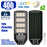 Pack de 2x Luminaires Solaires LED pour Candélabre / Lampe de rue et parking - Série VIEW V3 CCT - 400 Watts - 2700 Lumens - Angle 140*70° - IP65 - Lampe 72 x 25 x 5 cm - Panneau MONOCRISTALLIN 61 x 23 cm - Détecteur de mouvement