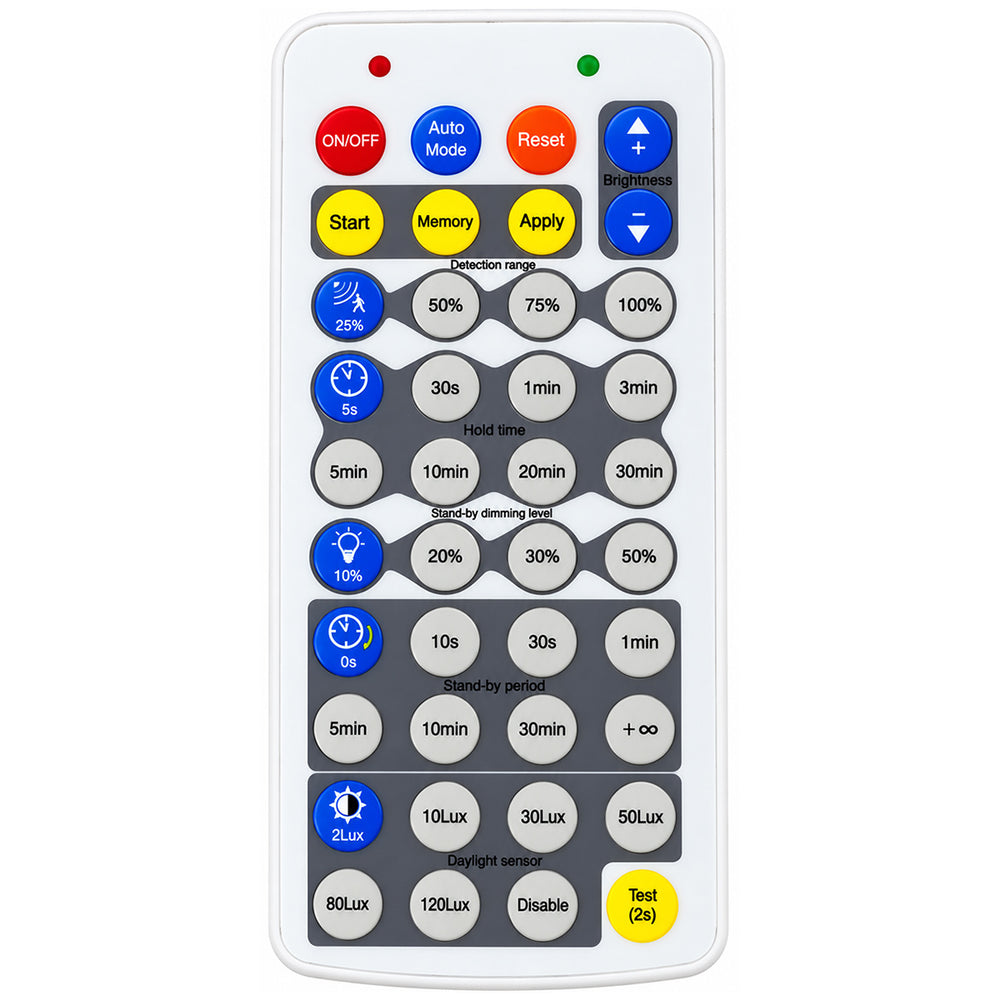 Télécommande multifonctions pour capteurs à intensité variable avec fonction mémoire pour la Série LIGHT V3 SENSOR