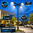 Pack lampadaire solaire complet quadruple tête 3/4/5/6 mètres au choix : 4x Lampes solaires - Série STREET EVO V2 CCT + Mât STANDARD V1 EVO + Adaptateur quadruple tête de mât + 4x Adaptateurs ajustables 80/50mm