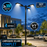 Pack lampadaire solaire complet triple tête 3/4/5/6 mètres au choix : 3x Lampes solaires - Série STREET EVO V2 CCT + Mât STANDARD V1 EVO + Adaptateur triple tête de mât + 3x Adaptateurs ajustables 80/50mm
