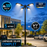 Pack lampadaire solaire complet quadruple tête 3/4/5/6 mètres au choix : 4x Lampes solaires - Série STREET EVO V2 CCT + Mât STANDARD V1 EVO + Adaptateur quadruple tête de mât + 4x Adaptateurs ajustables 80/50mm