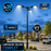 Pack lampadaire solaire complet triple tête 3/4/5/6 mètres au choix : 3x Lampes solaires - Série STREET EVO V2 CCT + Mât STANDARD V1 EVO + Adaptateur triple tête de mât + 3x Adaptateurs ajustables 80/50mm
