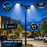 Pack lampadaire solaire complet triple tête 3/4/5/6 mètres au choix : 3x Lampes solaires - Série STREET EVO V2 CCT + Mât STANDARD V1 EVO + Adaptateur triple tête de mât + 3x Adaptateurs ajustables 80/50mm