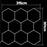 Lampe Hexagonale LED Filaire - Série HEXAGON - 350 Watts - 45 500 Lumens - 130 Lumens/Watt - Angle 150° - IP20 - 315 x 301 cm - 6500k - Avec accessoires