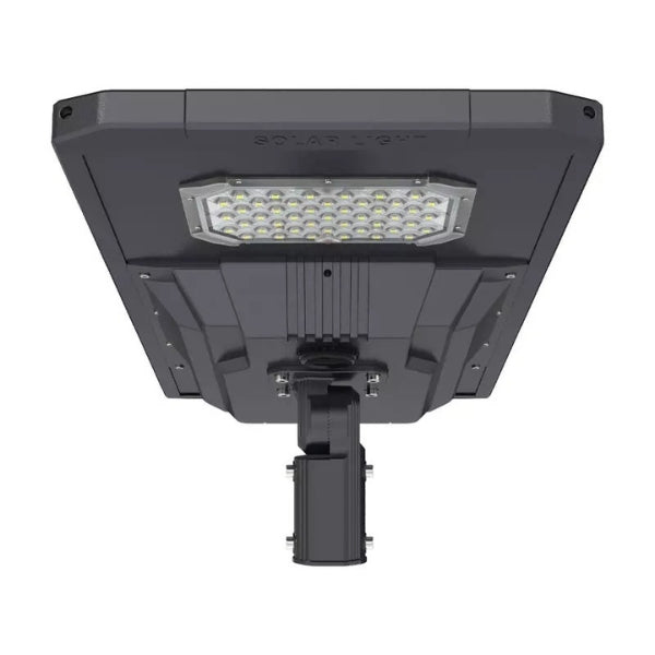 Lampe de rue solaire - Série STARSHIP ULTRA V2 - 6400 Lumens - 40 Watts - Couleur 6500K - Angle 150x70° - IP65 - Structure Aluminium - 910 x 400 x 102 mm - Tube d'insertion 76mm - Régulateur MPPT - Garantie 2 ans
