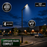 Pack lampadaire solaire complet 3/4/5/6 mètres au choix : Lampe solaire Série POWER ULTRA V2 + Mât STANDARD V1 EVO - Entraxe des trous 200mm - Noir