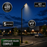 Pack lampadaire solaire complet 3/4/5/6 mètres au choix : Lampe solaire Série POWER ULTRA V2 + Mât STANDARD V1 EVO - Entraxe des trous 200mm - Noir