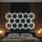 Lampe Hexagonale LED Filaire - Série HEXAGON - 456 Watts - 59 280 Lumens - 130 Lumens/Watt - Angle 150° - IP20 - 420 x 238 cm - 6500k - Avec accessoires