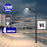 Pack lampadaire solaire complet 3/4/5/6 mètres au choix : Lampe solaire Série STARSHIP + Mât EVO - Entraxe des trous 200mm - Noir