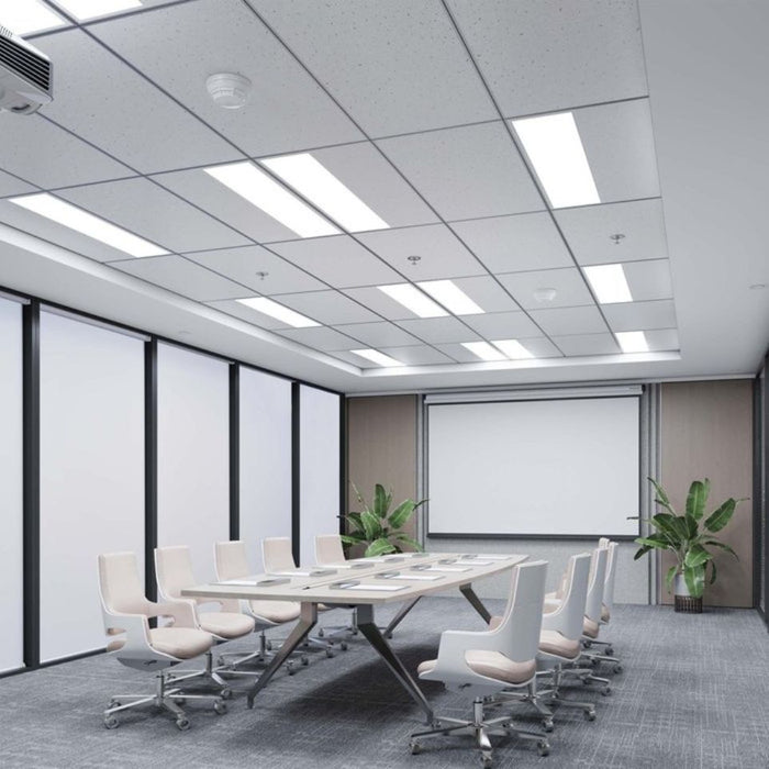 Pack de 8x Dalles LED - Dernière génération - BACKLIT - 30 x 120 cm - Série AMBITION L200 – Puissance AJUSTABLE - 5000 Lumens - 200 Lumens/Watt - 90° - IP41 - UGR <19 - 4000k/5000k/6000k - Transformateur SHARPLUMI FLICKER FREE - Garantie 5 ans&nbsp;