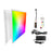 Pack de 10x Dalles LED - Ultra Fine - BACKLIT - 30 x 30 cm - Série MULTICOLORE – 18 Watts - 1620 Lumens - 90 Lumens/Watt - Angle 120° - IP40 - UGR<22 - RGB+3000k-6000k - Télécommande incluse - Garantie 5 ans
