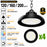 Pack de 4x Lampes industrielles UFO - Série CROSSOVER V3 - Puissance ajustable 120/160/200 Watts - 40 000 Lumens - 200 Lumens/Watt - Angle 90° - IP65 - IK09 - Dimmable 1-10V - Transformateur PHILIPS - Garantie 5 ans