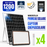 Pack de 4x Projecteurs LED solaires - Série PERFORMANCE V2 - 1200 Watts - 6000 Lumens - Angle 90° - IP65 - Lampe 30 x 23 x 4 cm - Avec télécommande - Capteur crépusculaire - 6000k