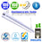 Pack de 4x Lampes industrielles linéaires - Série LINEAR V2 - 100 Watts - 16 000 Lumens - 160 Lumens/watt - Angle 30x90°  - IP66 - 60 x 11 x 8 cm - Transformateur SOSEN - Branchement en Série Possible - 4000K - Garantie 5 ans