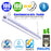 Pack de 4x Lampes industrielles linéaires - Série LINEAR V2 - 100 Watts - 16 000 Lumens - 160 Lumens/watt - Angle 30x90°  - IP66 - 60 x 11 x 8 cm - Transformateur SOSEN - Branchement en Série Possible - 5000K - Garantie 5 ans