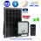 Pack de 4x Projecteurs LED solaires CCT (Couleur Changeante en Température) - Série SECURITY V1 - Rendu lumineux 300 Watts - 4800 lumens - Angle 120° x 60° - Lampe 20 x 19 x 5 cm - Panneau solaire monocristallin - Détecteur Infrarouge