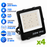 Pack de 4x Projecteurs LED Filaires - Série PAD V2 - 200 Watts - 30 000 Lumens - 150 Lumens/Watt - Angle 90° - IP66 - 36 x 35 x 7 cm - Transformateur Philips - 3000k/4000k/5000k/6000k au choix - Garantie 5 ans