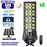 Pack de 4x Lampadaires solaires de rue / parking - Série POWER ULTRA V2 CCT (Couleur Changeante en Température) - 500 Watts - 2400 Lumens - Angle 140*70° - IP66 - 69 x 27 x 7 cm - Télécommande - Détecteur de mouvement - Tube d’insertion 45 mm