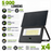 Pack de 4x Projecteurs LED solaires détecteurs - Série SOFT V3 - 5000 Lumens - CCT - IP65 - 33 x 23 x 6 cm  - Panneau solaire 32 x 18 cm - Avec détecteur de mouvement - Capteur crépusculaire - Télécommande - 3 Modes d'éclairage