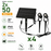 Pack de 4x Balises / Bornes LED Solaires à piquet - Série SPIKE - 2 x 50 Watts - 2x 130 Lumens - Angle 30° - IP65 - 3000K - 4 Modes - Cable 2x 2 mètres - Avec capteur crépusculaire - Panneau MONOCRISTALLIN