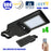 Pack de 4x Lampes de rue et parking Solaires - Série STREET EVO V2 – Rendu lumineux 600 Watts - 6000 Lumens - CCT 3000k/4000k/6000k Ajustable - IP65 - 140x70° - 71 x 29 x 7 cm - Tube d'insertion 50-60mm - Télécommande - Détecteur de mouvement