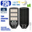 Pack de 4x Luminaires Solaires LED pour Candélabre / Lampe de rue et parking - Série VIEW V3 CCT - 250 Watts - 2100 Lumens - Angle 140*70° - IP65 - Lampe 62 x 25 x 5 cm - Panneau MONOCRISTALLIN 51 x 23 cm - Détecteur de mouvement