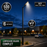 Pack lampadaire solaire complet 3/4/5/6 mètres au choix : Lampe solaire Série POWER ULTRA V2 + Mât STANDARD V1 EVO - Entraxe des trous 200mm - Noir