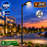 Pack lampadaire solaire complet 3/4/5/6 mètres au choix : Lampe solaire Série VIEW V2 EVO + Mât STANDARD V1 EVO - Entraxe des trous 200mm + Adaptateur ajustable 80/50mm ou Support déporté 45mm
