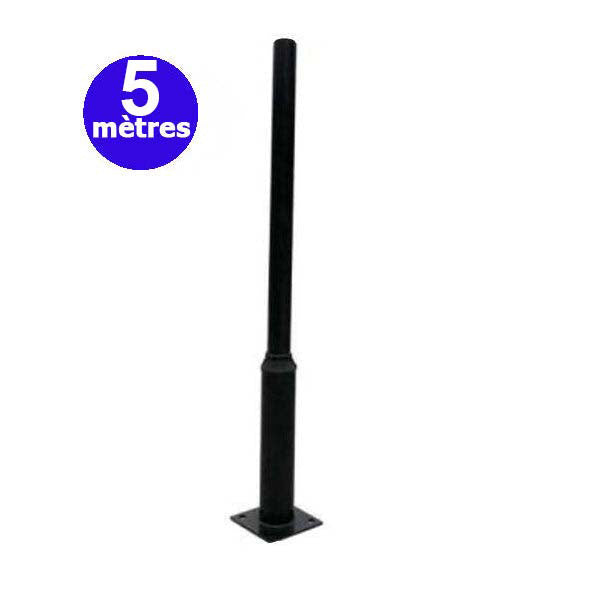 Pack lampadaire complet 5 mètres : Lampe de rue solaire Série INTERSTELLAR ULTRA - 600 Watts - 3600 Lumens - 3000K + Mât STANDARD 5 mètres au choix (Série STANDARD V1 EVO ou Série STANDARD V4 EVO - Avec trappe)