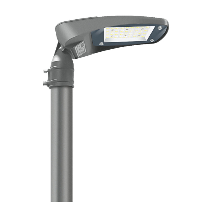 Lampadaire LED filaire - Série FLEX V4 - 100 Watts - 16 000 Lumens - 160 Lumens/watt - Angle 140x70° - IP66  - 42 x 24 x 8 cm - Transformateur OSRAM - Tube d'insertion 60mm - 4000k - Garantie 5 ans
